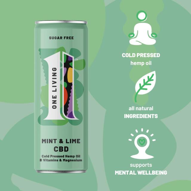One Living Lime & Mint CBD thumbnail 3