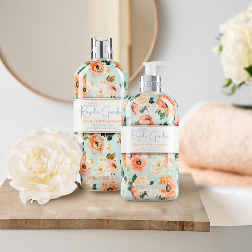 Baylis & Harding Royale Garden Peach Peony & Jasmine Body Wash thumbnail 3