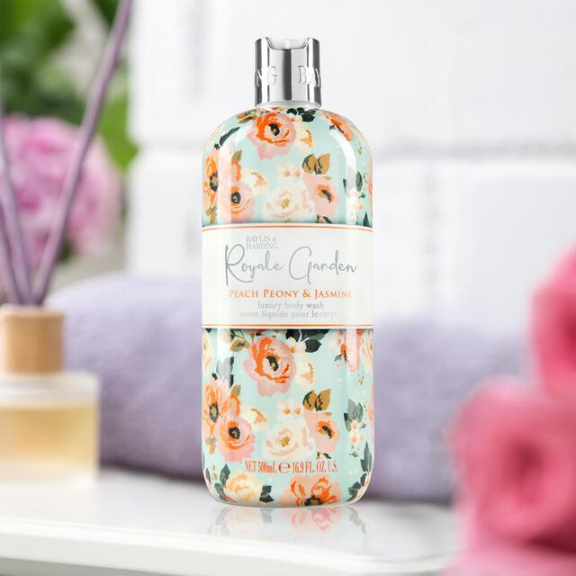 Baylis & Harding Royale Garden Peach Peony & Jasmine Body Wash thumbnail 2