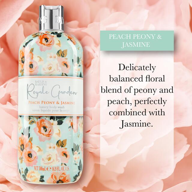 Baylis & Harding Royale Garden Peach Peony & Jasmine Body Wash thumbnail 5