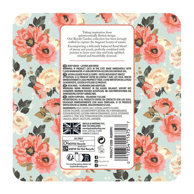 Baylis & Harding Royale Garden Peach Peony & Jasmine Body Wash thumbnail 6