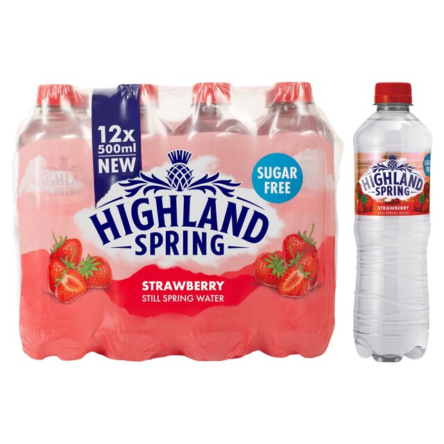Highland Spring Strawberry Flavoured Still Water