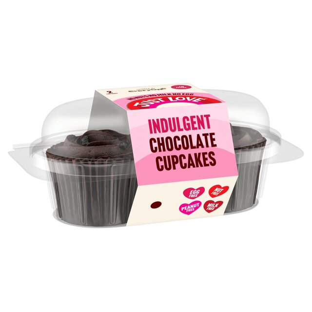 Just Love Indulgent Chocolate Cupcakes x2