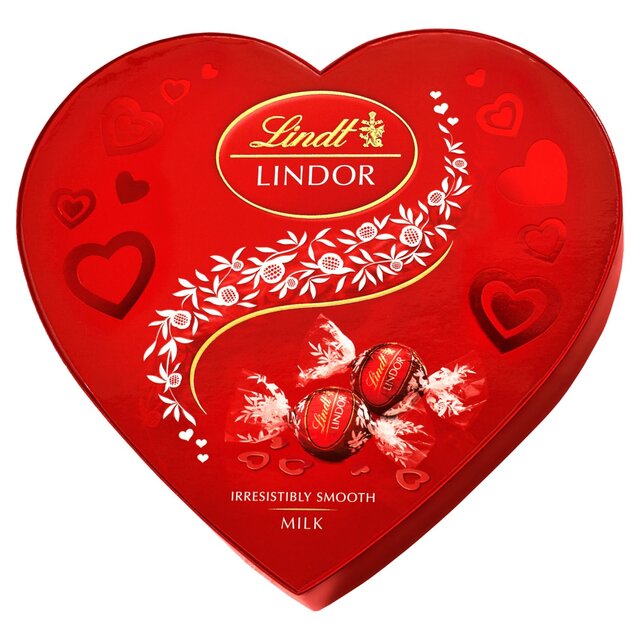 Lindt Lindor Milk Chocolate Truffles Heart Box