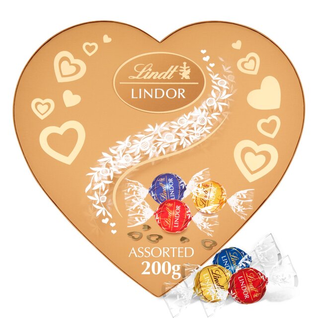 Lindt Lindor Assorted Chocolate Truffles Heart Box thumbnail 2