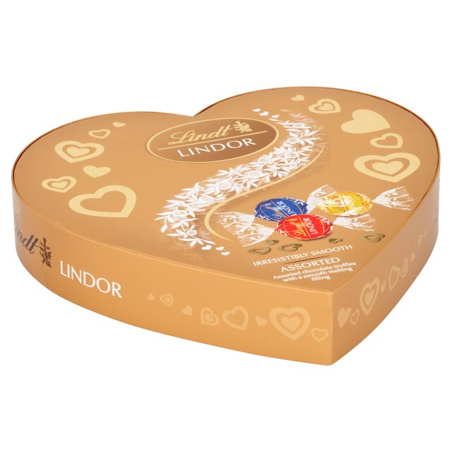 Lindt Lindor Assorted Chocolate Truffles Heart Box thumbnail 3