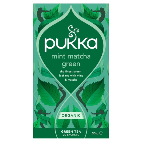 PUKKA Mint Matcha Green Organic & Fair Herbal Tea Bags thumbnail 2