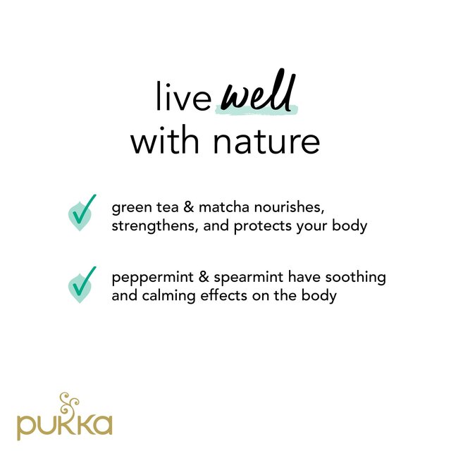 PUKKA Mint Matcha Green Organic & Fair Herbal Tea Bags thumbnail 8