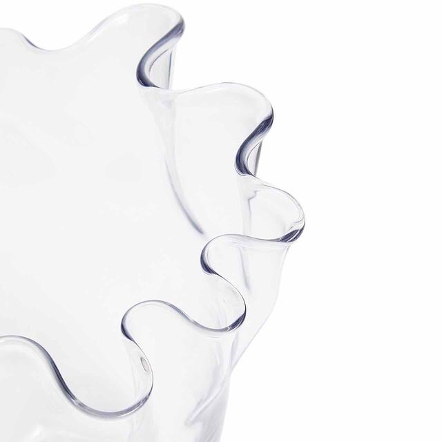 M&S Handkerchief Vase, Medium, Clear thumbnail 3