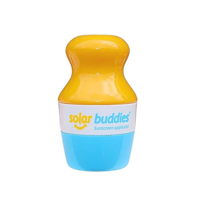 Solar Buddies Refillable Kids Sun Cream Applicator Roll On Sponge Blue