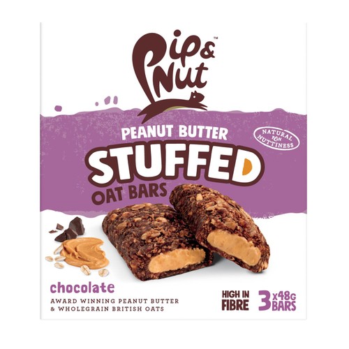 Pip & Nut Peanut Butter Stuffed Oat Bar Chocolate thumbnail 2