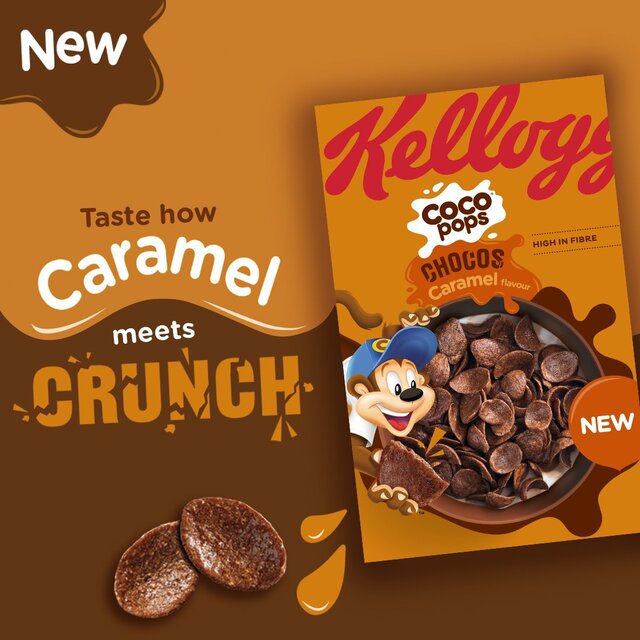 Kellogg's Coco Pops Choccos Caramel Breakfast Cereal thumbnail 3