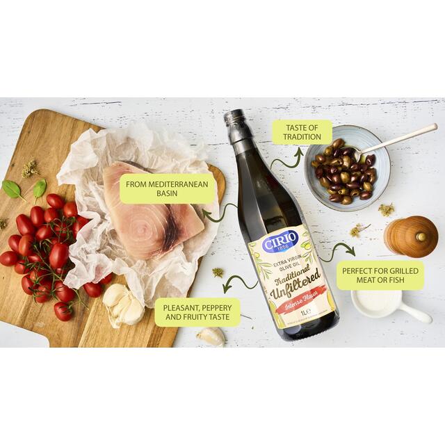 Cirio Extra Virgin Olive Oil Traditionall Unfiltered Intense Flavour thumbnail 3