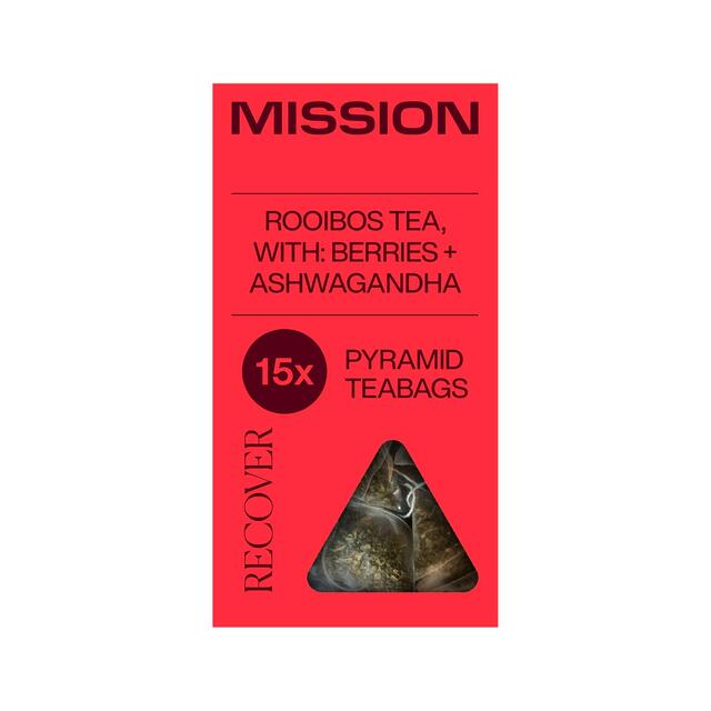 MISSION Recover Rooibos Tea Bags with Berry + Ashwagandha