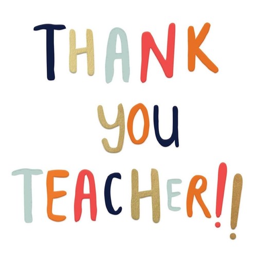 Caroline Gardner Thank You Teacher! Card