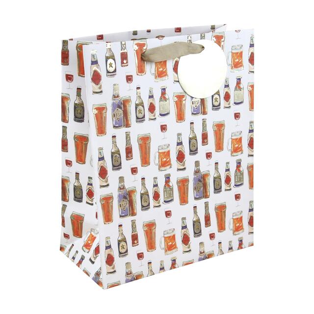 Beer Bottles Large Gift Bag