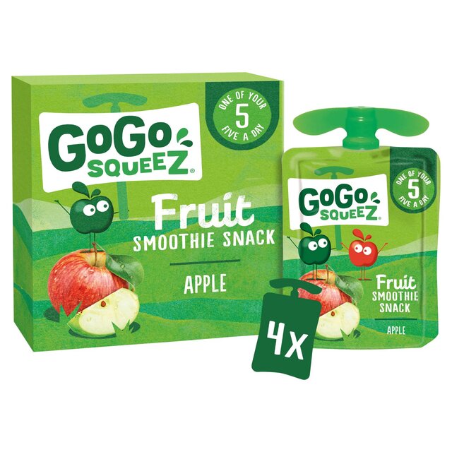 GoGo squeeZ Fruit Smoothie Snack Apple 4X90g thumbnail 2