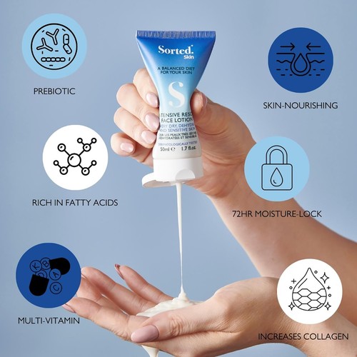 Sorted Skin Intensive Rescue Face Lotion- Microbiome Prebiotic Based thumbnail 4