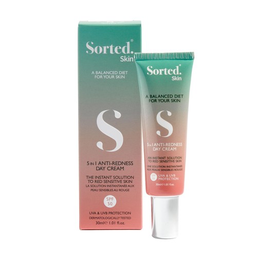 Sorted Skin 5 in 1 Anti-Redness SPF50 Day Cream - Prebiotic Microbiome