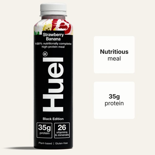 Huel Ready To Drink Black Edition Strawberry & Banana thumbnail 3