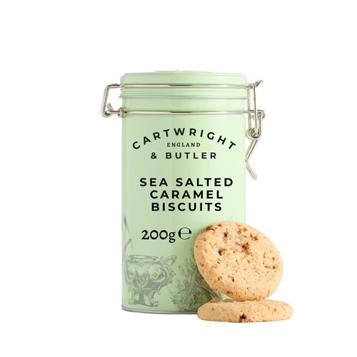 Cartwright & Butler Salted Caramel Biscuits in Tin