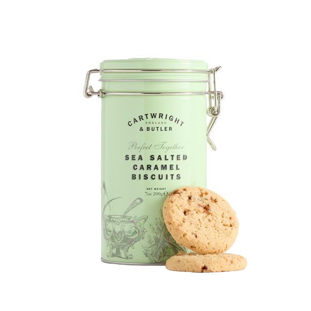 Cartwright & Butler Salted Caramel Biscuits in Tin thumbnail 2