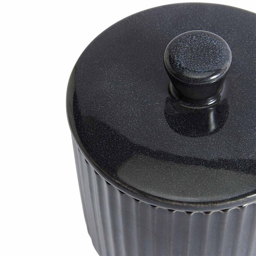 M&S Small Ribbed Storage Jar, Charcoal thumbnail 4