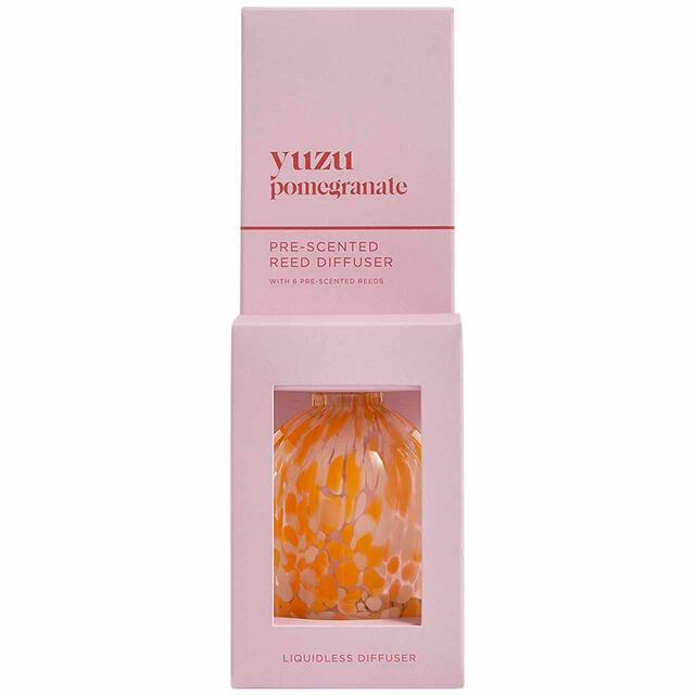M&S Yuzu & Pomegranate Confetti Glass Pre-Scented Diffuser, Pink Mix