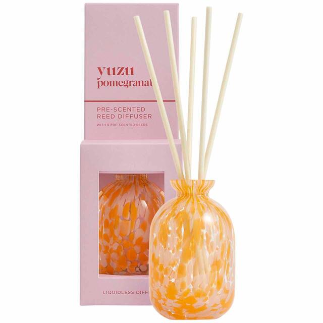 M&S Yuzu & Pomegranate Confetti Glass Pre-Scented Diffuser, Pink Mix thumbnail 3