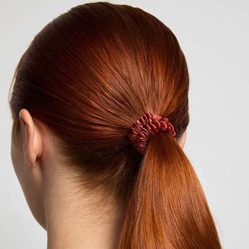 Silver Cloud 5 Auburn Skinny Satin Scrunchies thumbnail 2
