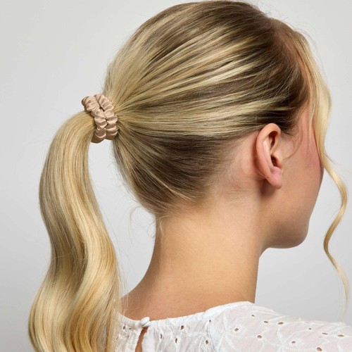 Silver Cloud 5 Caramel Skinny Satin Scrunchies thumbnail 2