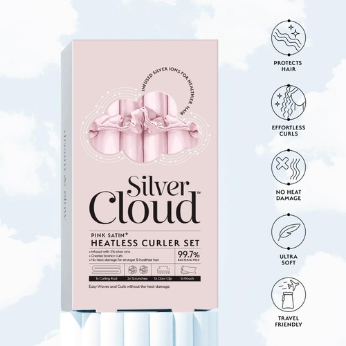 Silver Cloud Pink Heatless Curler Set thumbnail 4