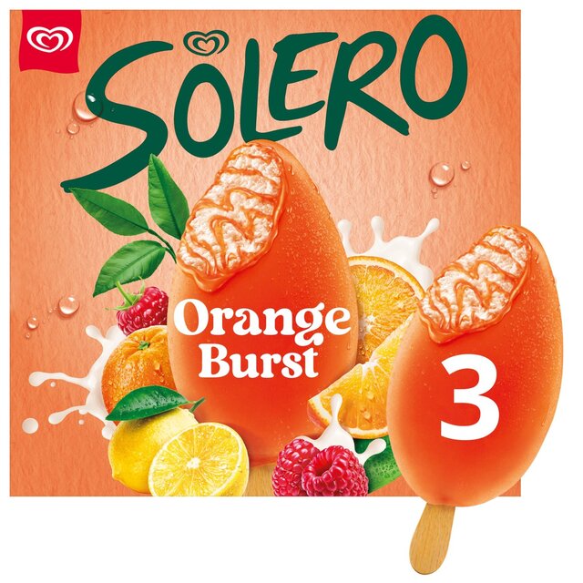 Solero Orange Burst Ice Cream Sticks 3MP
