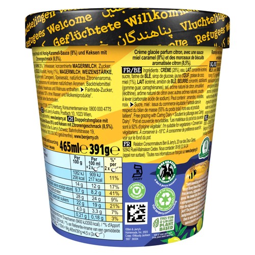 Ben & Jerry's Sunny Honey Home Lemon Ice Cream Tub thumbnail 3