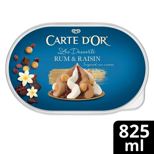 Carte D'Or Rum & Raisin Ice Cream Dessert Tub