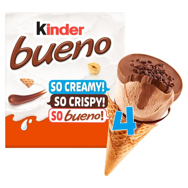 Kinder Bueno Milk Chocolate Cones