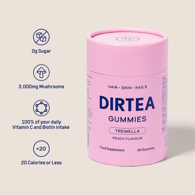 DIRTEA Tremella Mushroom Gummies - Peach thumbnail 3