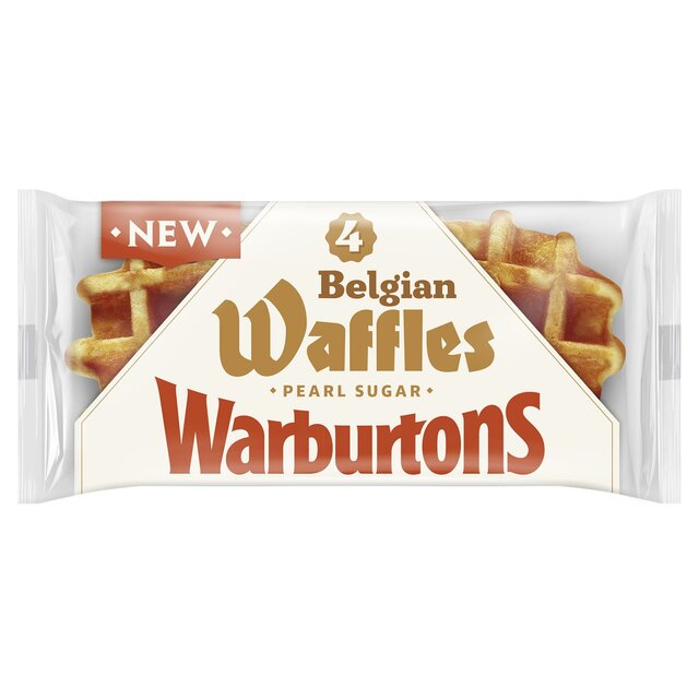 Warburtons 4 Pearl Sugar Waffles