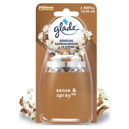 Glade Sense & Spray, Twin Refill, Sandalwood & Jasmine