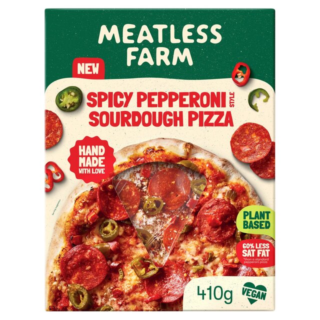 Meatless Farm Vegan Spicy Pepperoni Style Sourdough Pizza