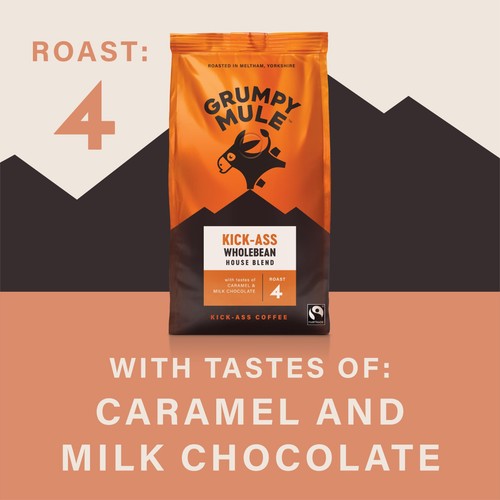 Grumpy Mule Kick-Ass House Blend Coffee Beans thumbnail 2