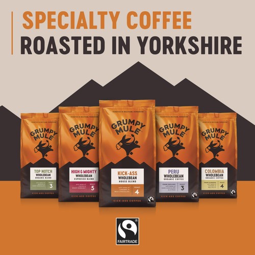 Grumpy Mule High & Mighty Espresso Coffee Beans thumbnail 5