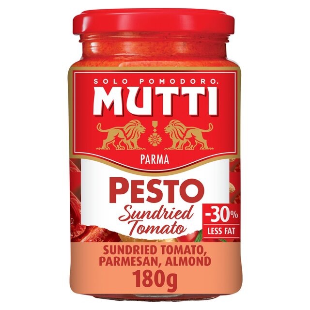 Mutti Sundried Tomato & Parmesan Red Pesto Pasta Sauce
