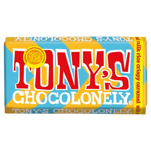 Tony's Chocolonely Milk Chocolate Caramel Rice Crispy 180g