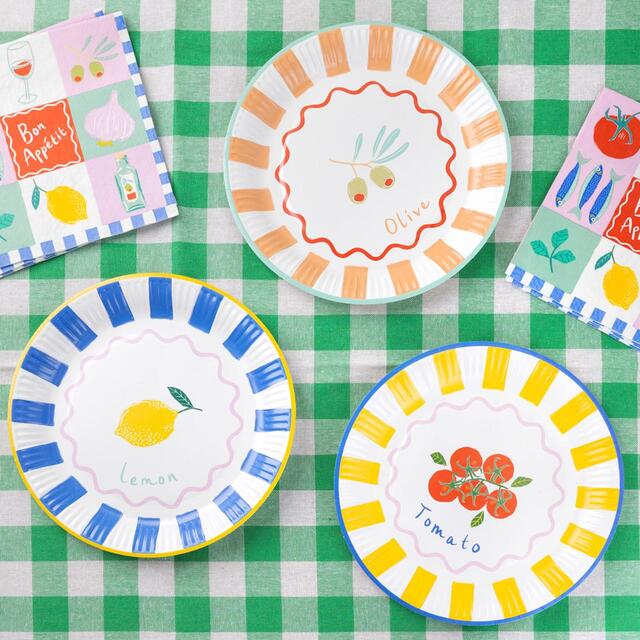 Talking Tables Summer Bon Paper Plates thumbnail 5