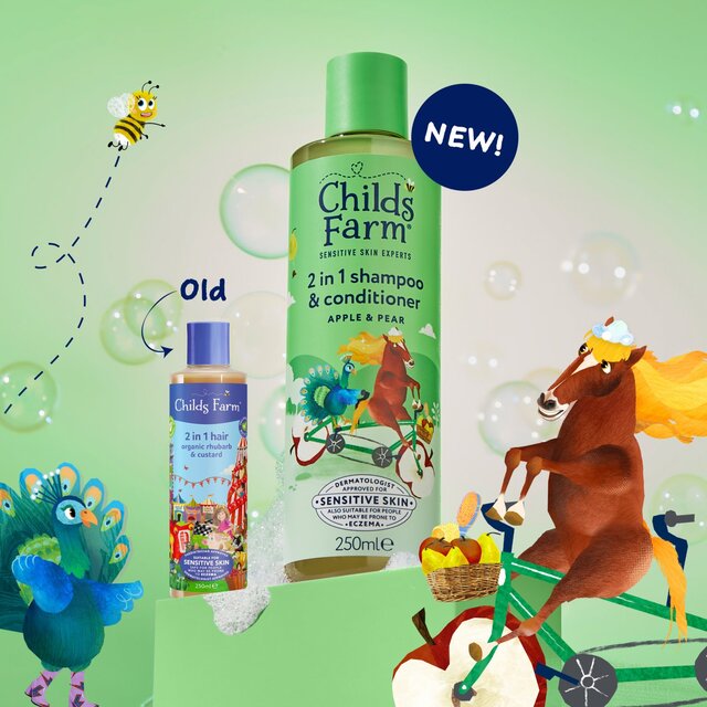 Childs Farm 2 in1 Shampoo & Conditioner Apple & Pear thumbnail 4