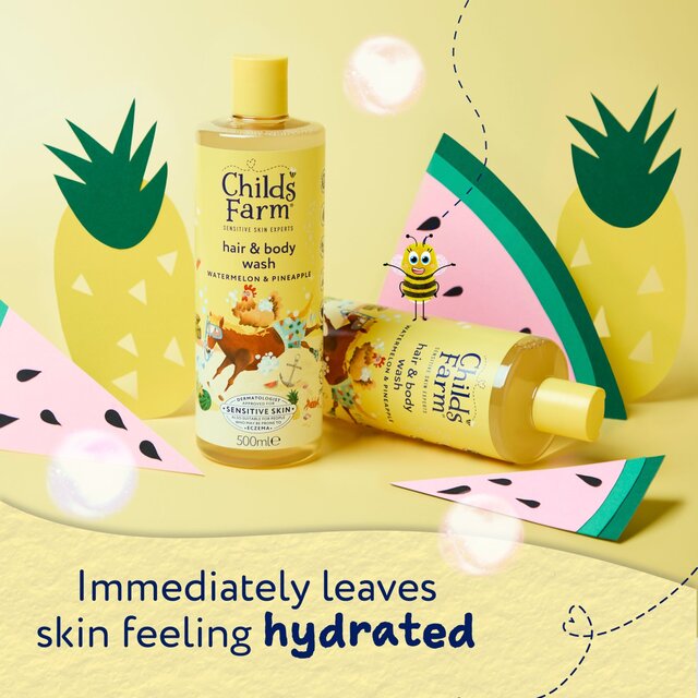Childs Farm Hair & Body Wash, Watermelon & Pineapple thumbnail 4