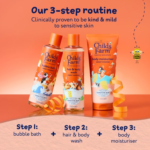 Childs Farm Hair & Body Wash, Sweet Orange thumbnail 4