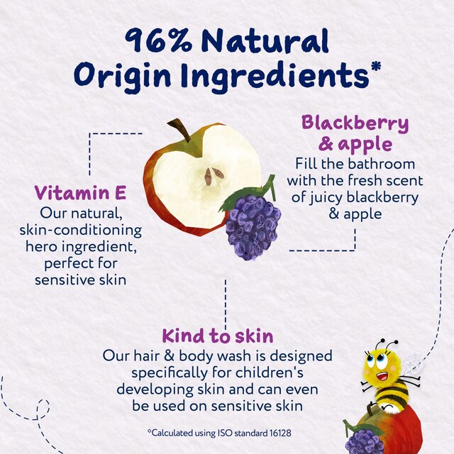 Childs Farm Hair & Body Wash, Blackberry & Apple thumbnail 5