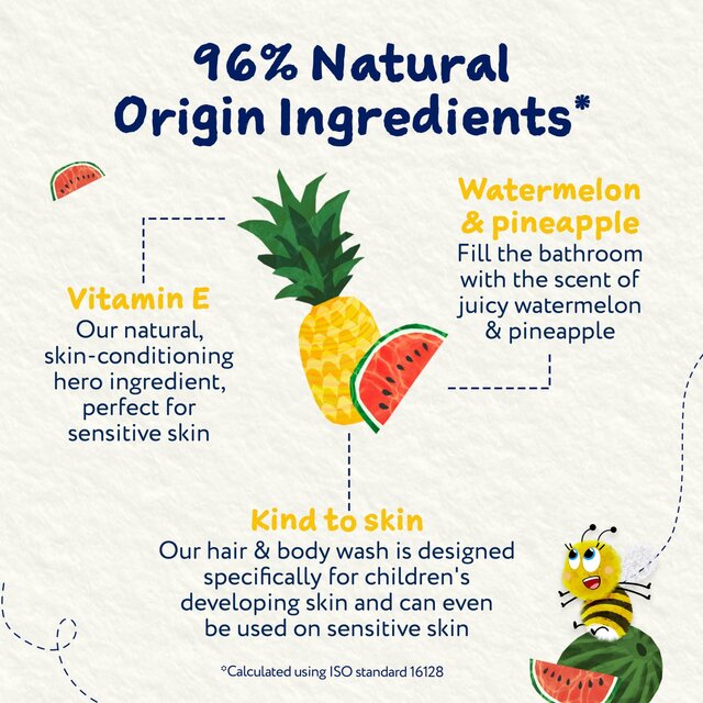 Childs Farm Hair & Body Wash, Watermelon & Pineapple thumbnail 3